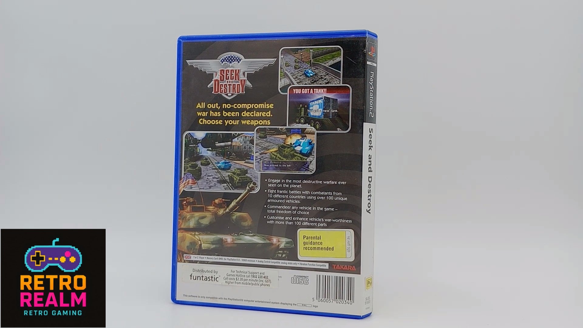 Seek And Destroy PAL for PlayStation 2 with Manual CIB