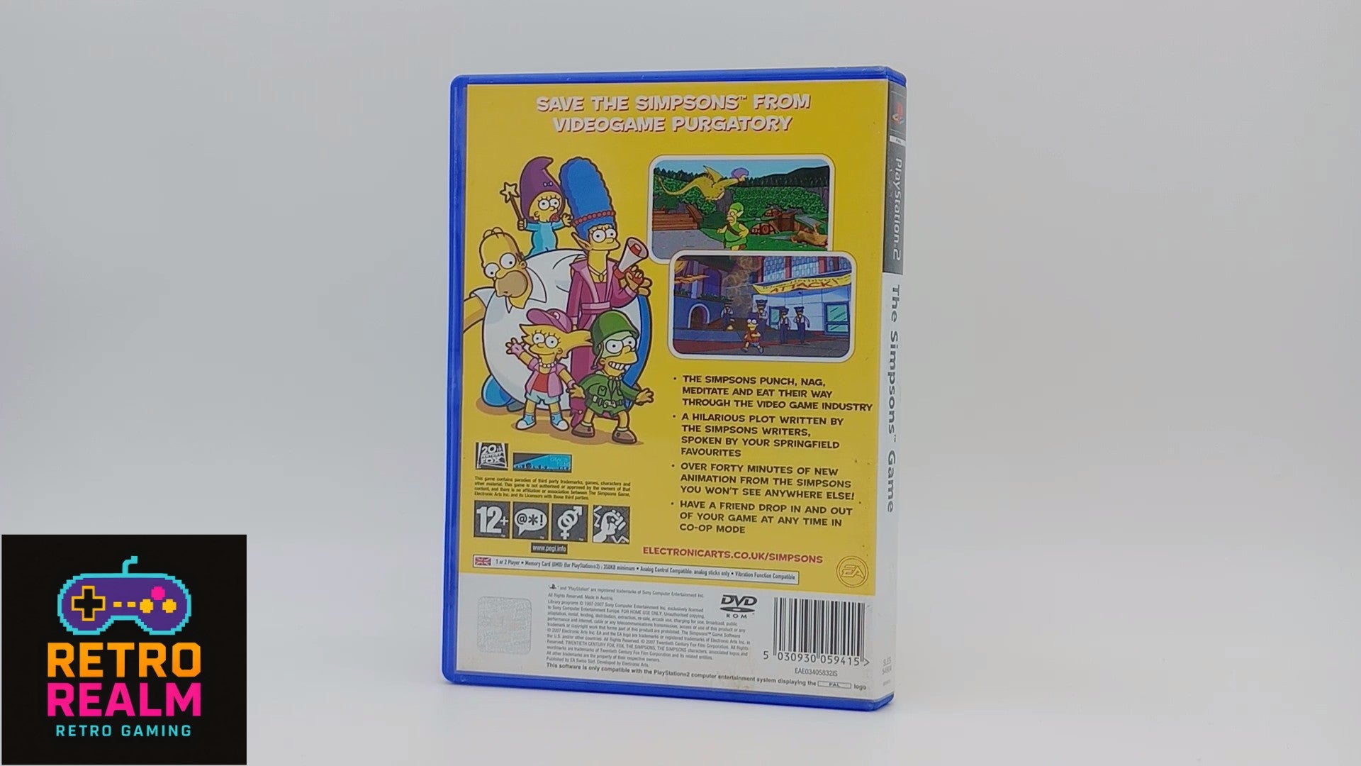 The Simpsons Game PAL for PlayStation 2 no Manual