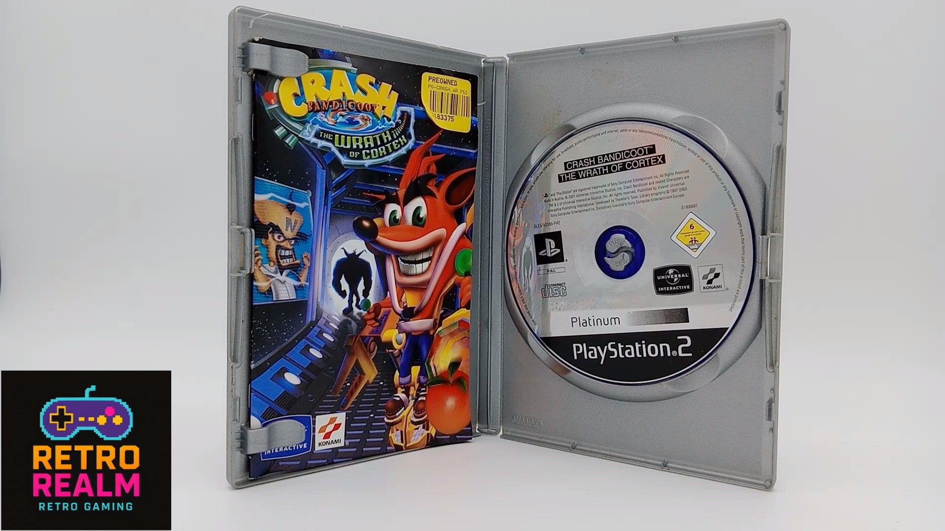 Crash Bandicoot The Wrath Of Cortex PAL for PlayStation 2 with Manual CIB
