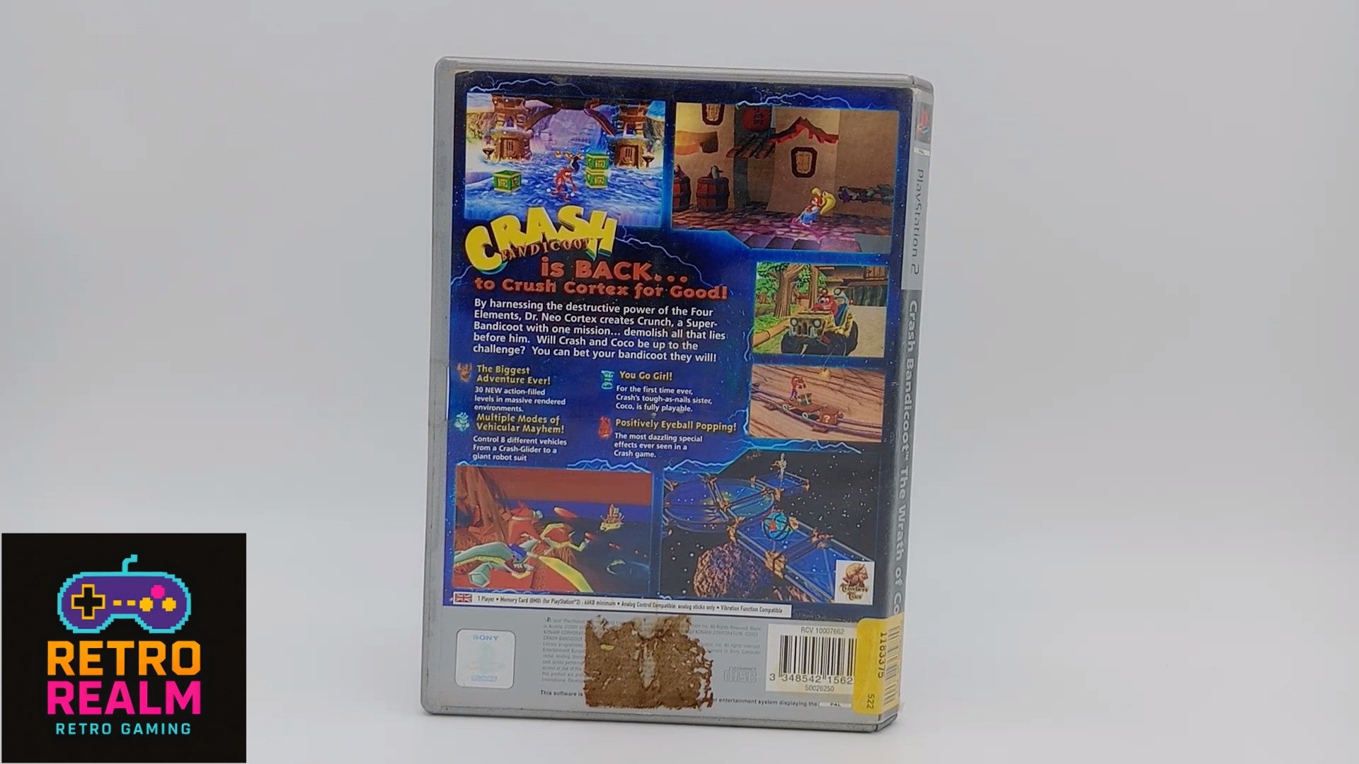 Crash Bandicoot The Wrath Of Cortex PAL for PlayStation 2 with Manual CIB