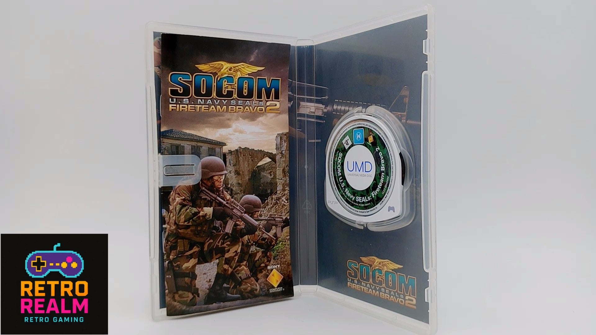 SOCOM U.S. Navy SEALs: Fireteam Bravo 2 for PSP PlayStation Portable with Manual CIB