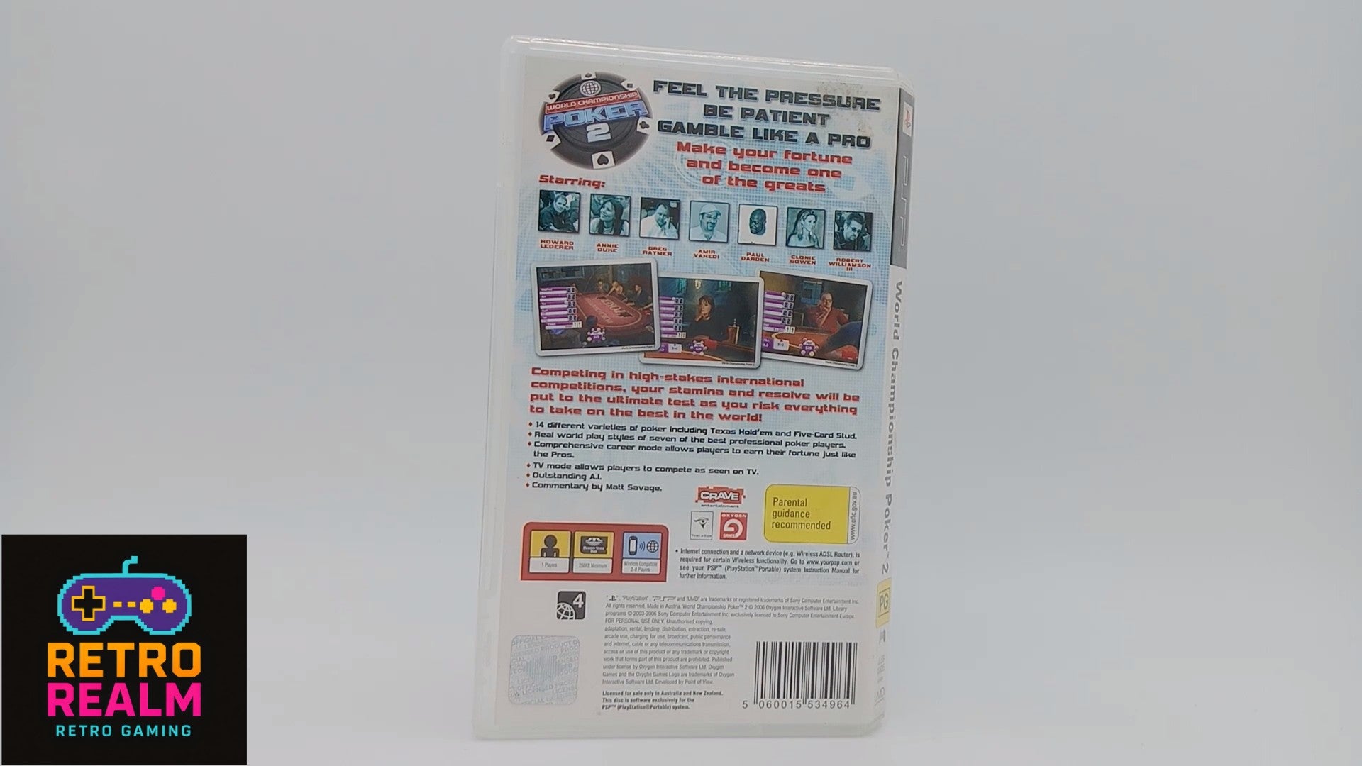 World Championship Poker 2 for PSP PlayStation Portable with Manual CIB