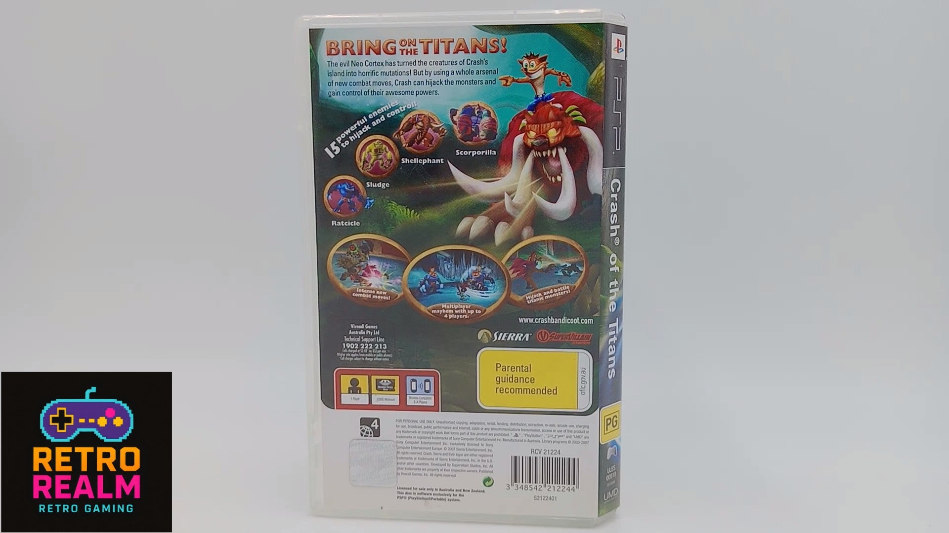 Crash of the Titans for PSP PlayStation Portable with Manual CIB