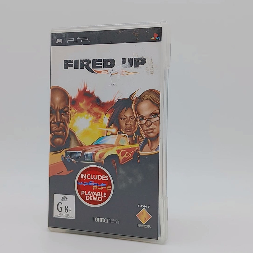 Fired Up for PSP PlayStation Portable with Manual CIB