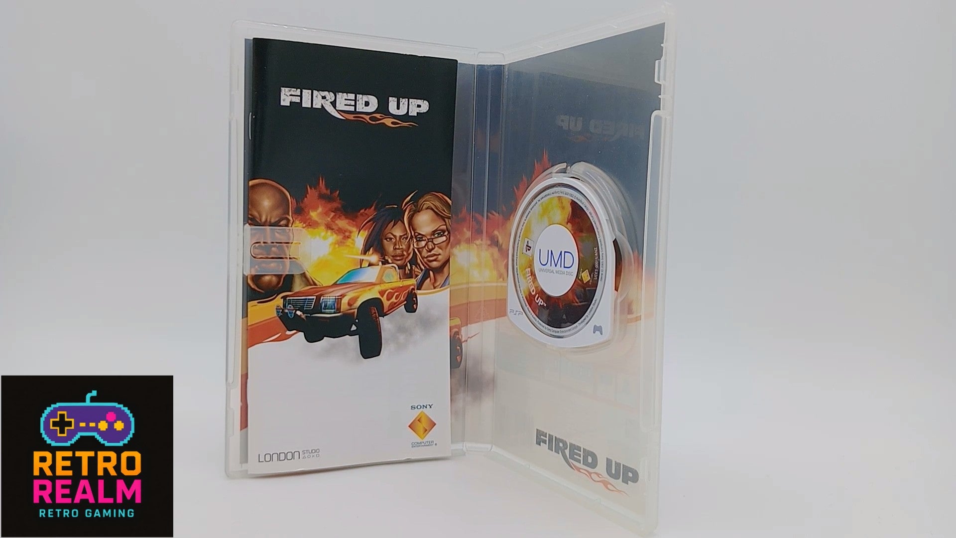 Fired Up for PSP PlayStation Portable with Manual CIB