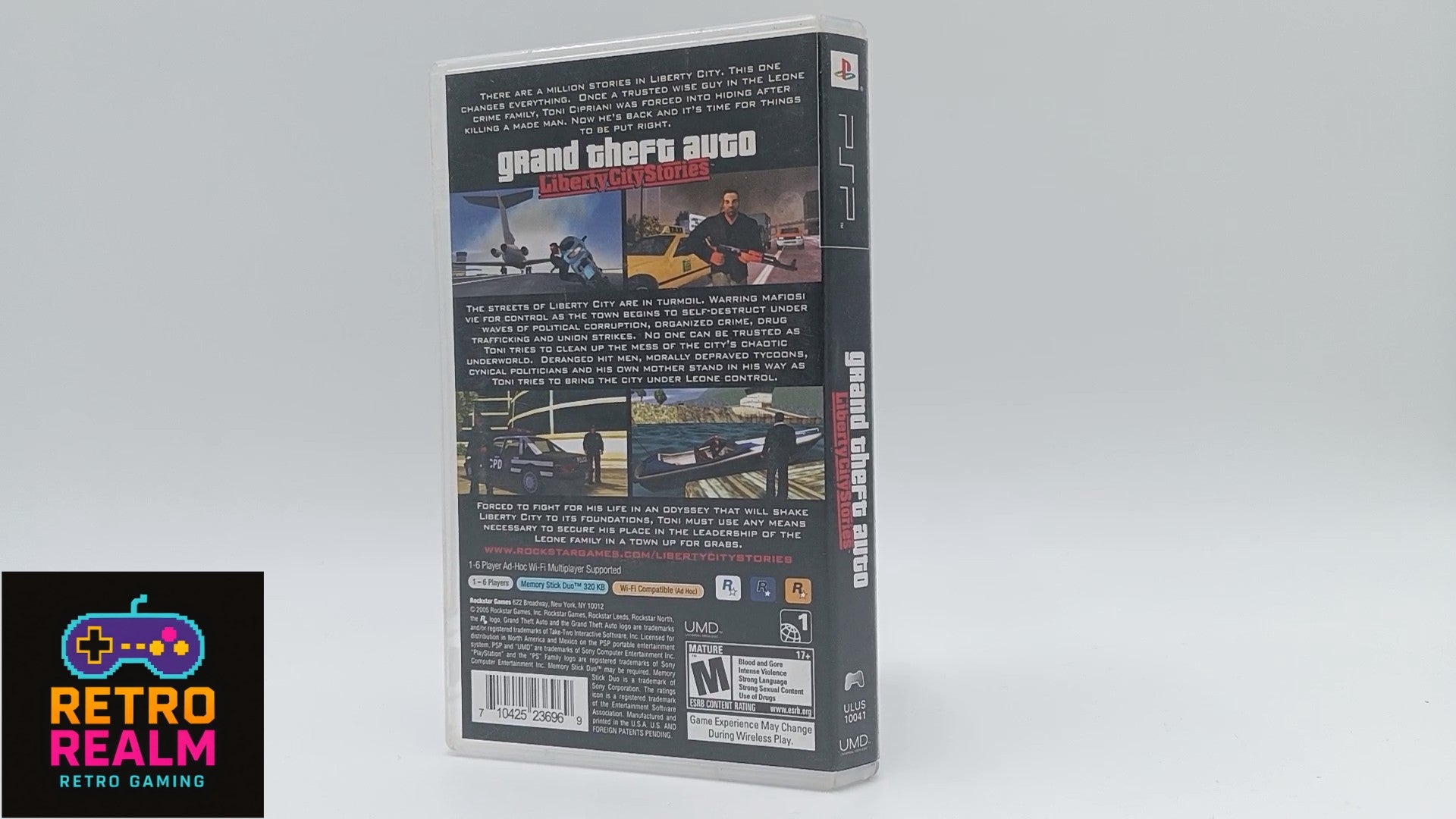 Grand Theft Auto Liberty city Stories for PSP PlayStation Portable with Map & Manual CIB