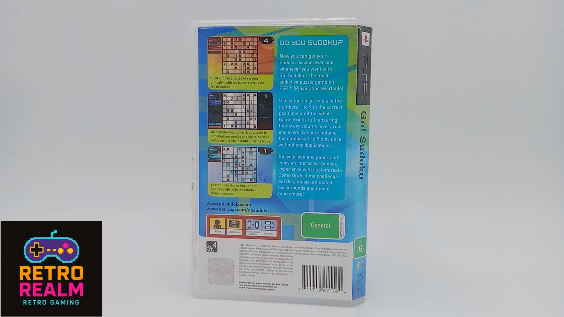 Go! Sudoku for PSP PlayStation Portable with Manual CIB