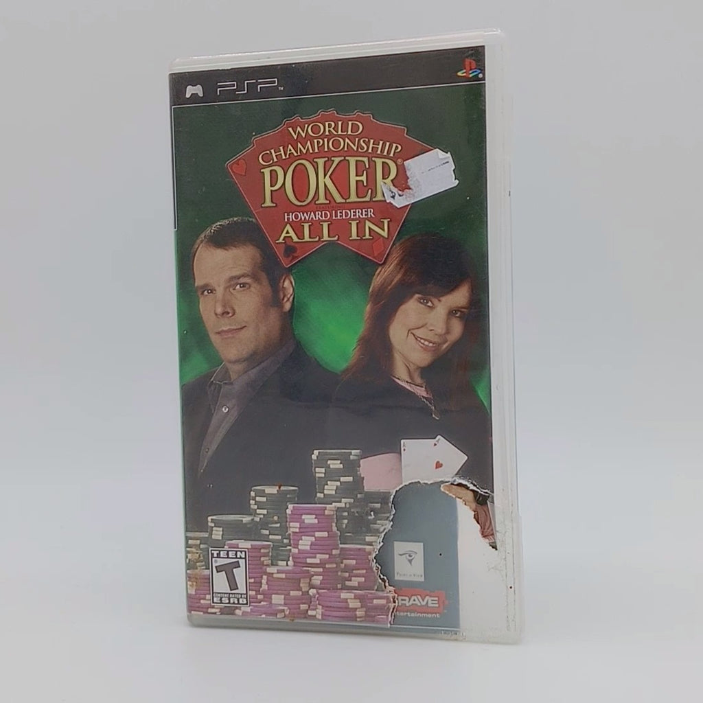 World Championship Poker Howard Lederer for PSP PlayStation Portable with Manual CIB