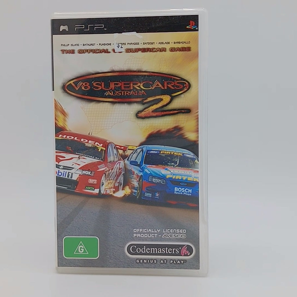 V8 Supercars Australia 2 for PSP PlayStation Portable with Manual CIB