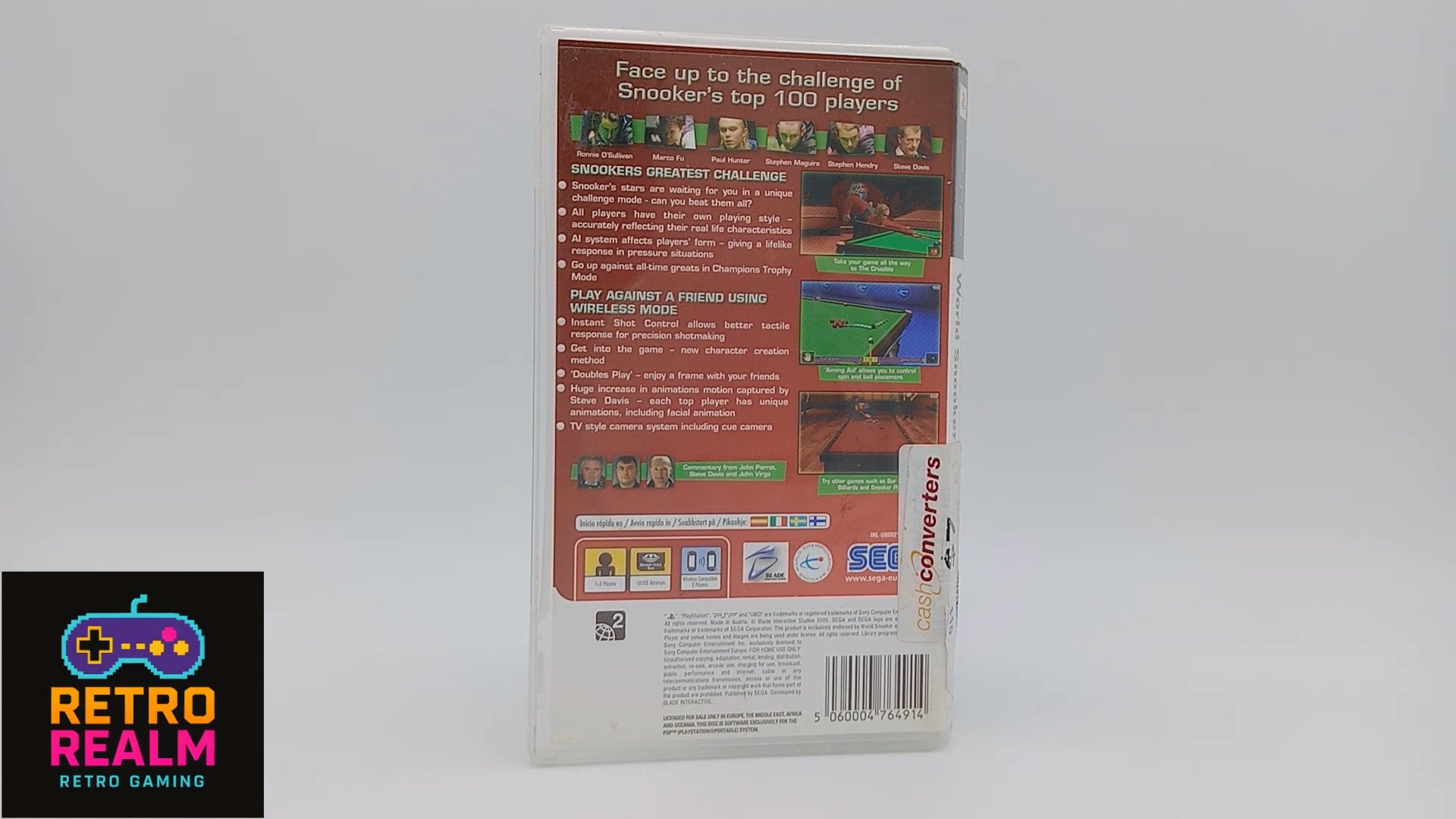 World Snooker Challenge 2005 for PSP PlayStation Portable with Manual CIB