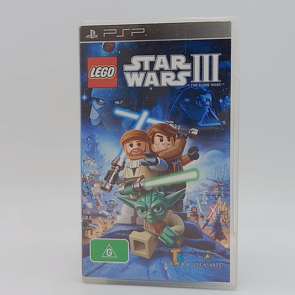 Lego Star Wars III The Clone Wars for PSP PlayStation Portable with Manual CIB