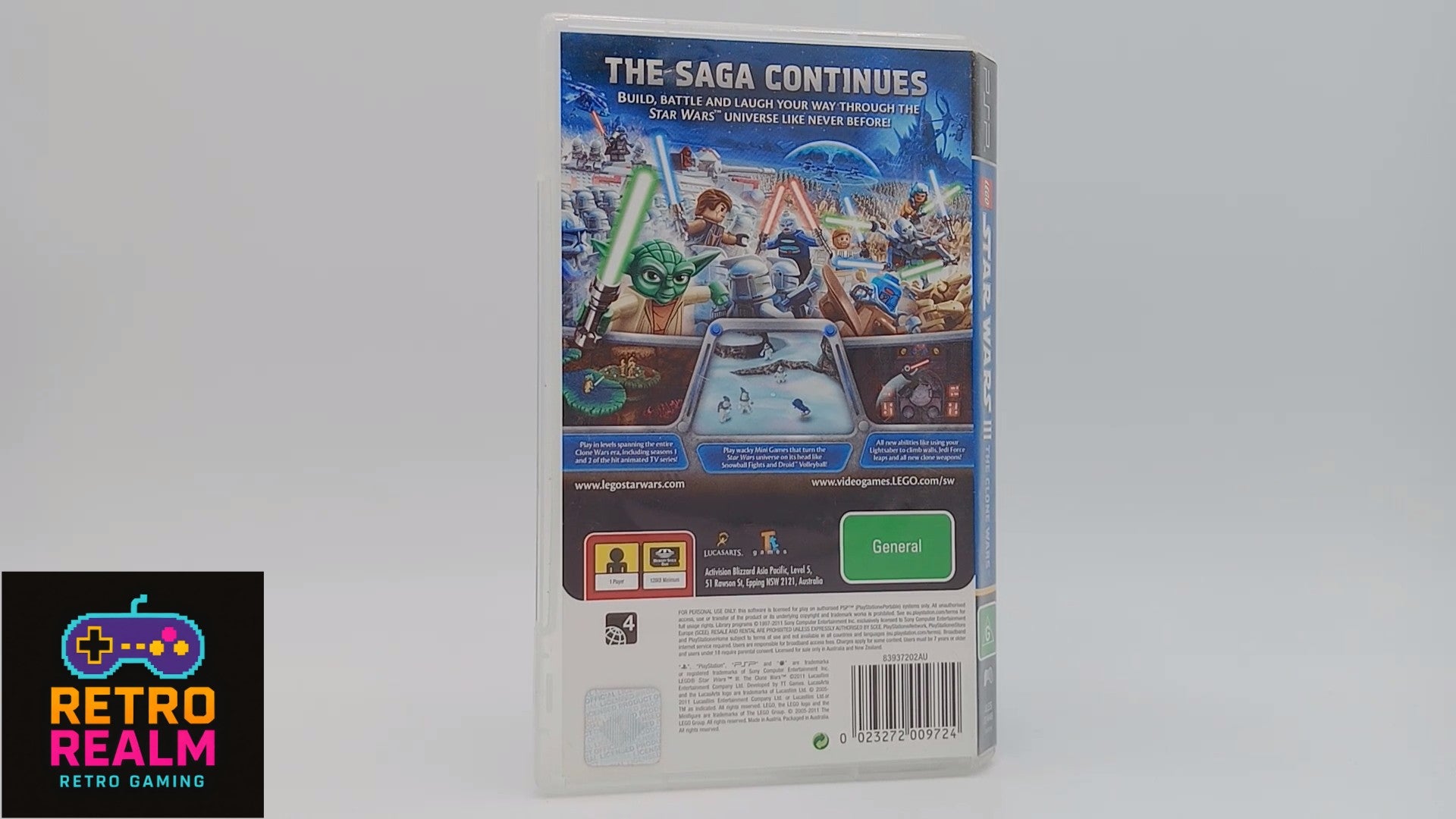 Lego Star Wars III The Clone Wars for PSP PlayStation Portable with Manual CIB