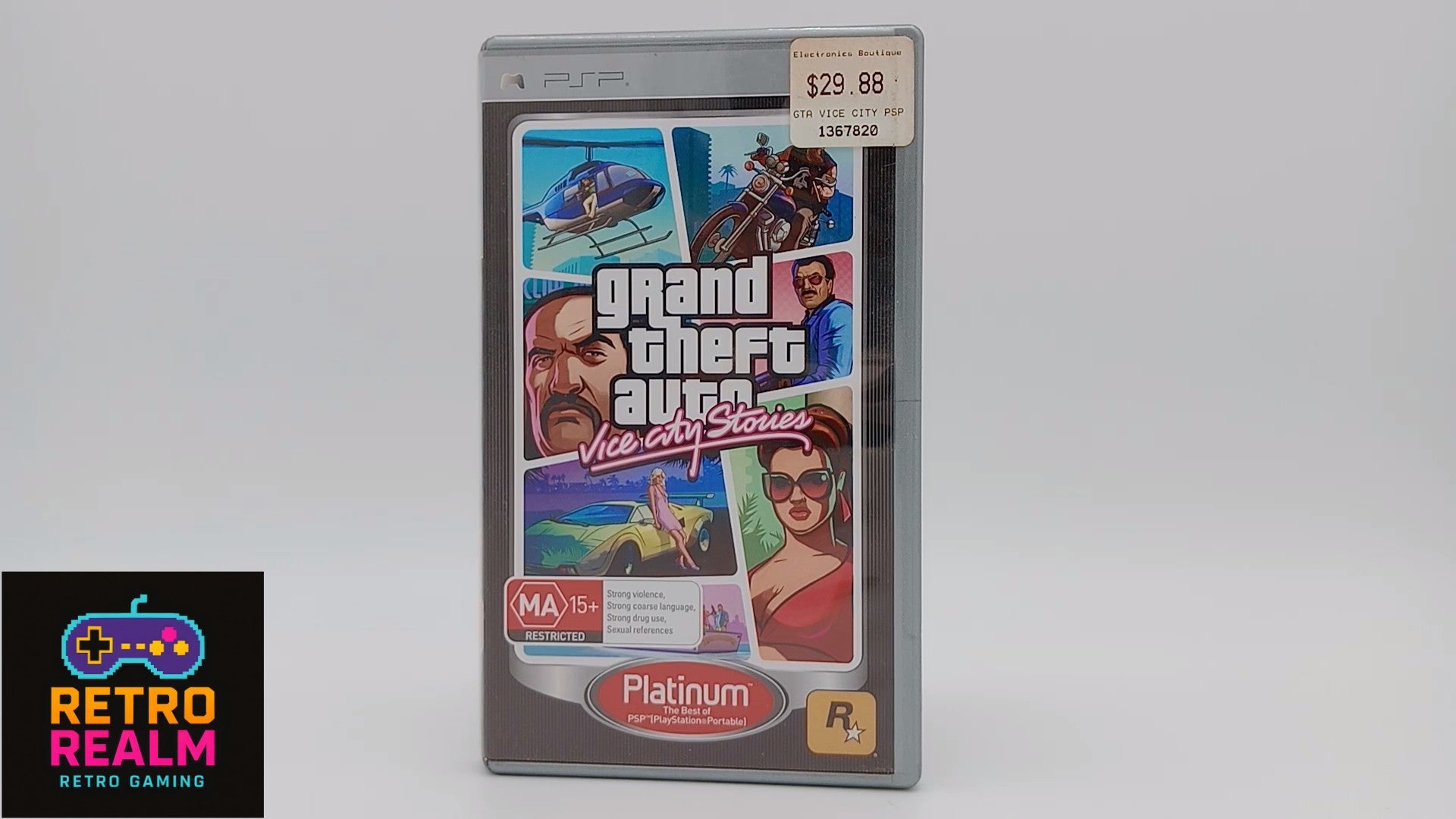 Grand Theft Auto Vice City Stories for PSP PlayStation Portable with Manual
