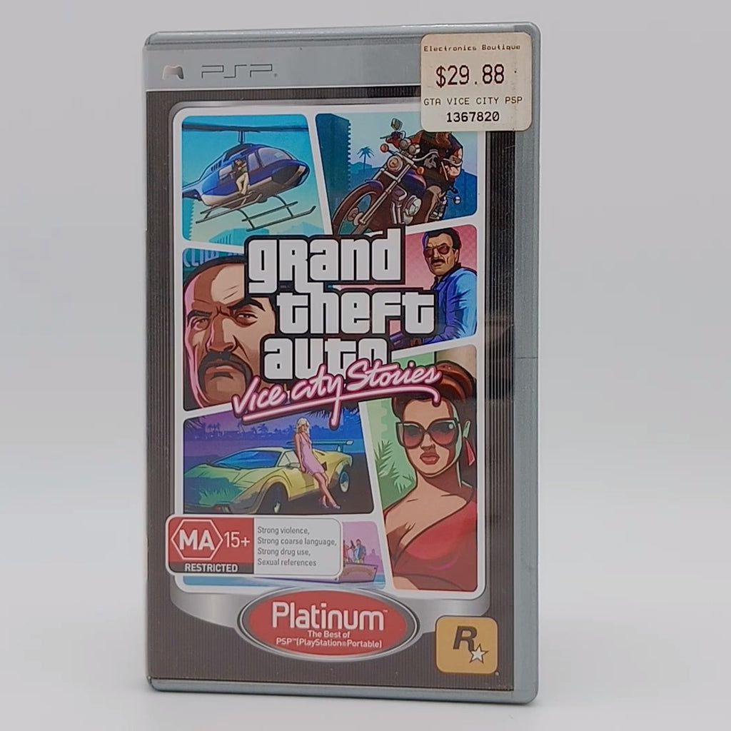 Grand Theft Auto Vice City Stories for PSP PlayStation Portable with Manual