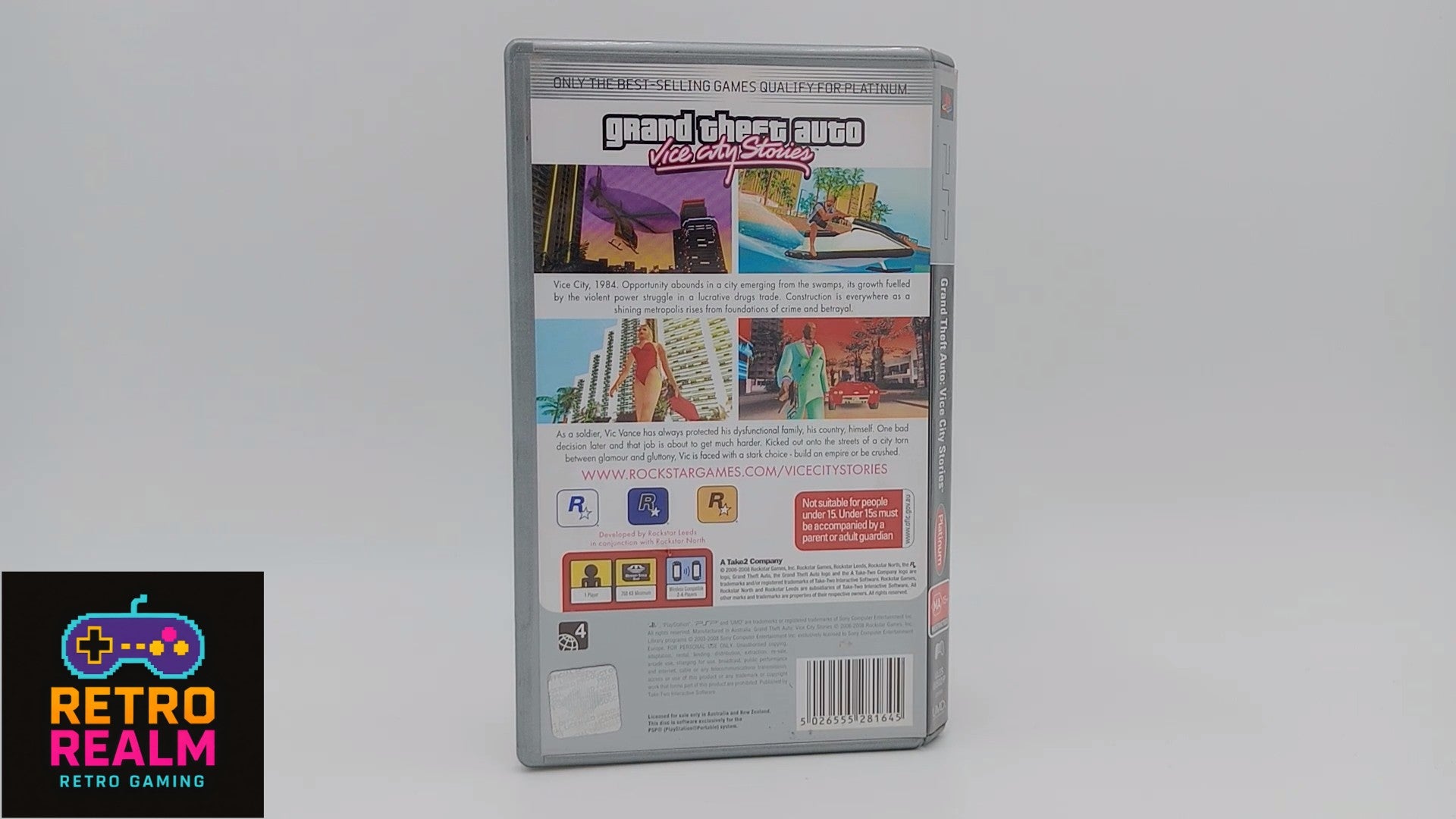 Grand Theft Auto Vice City Stories for PSP PlayStation Portable with Manual