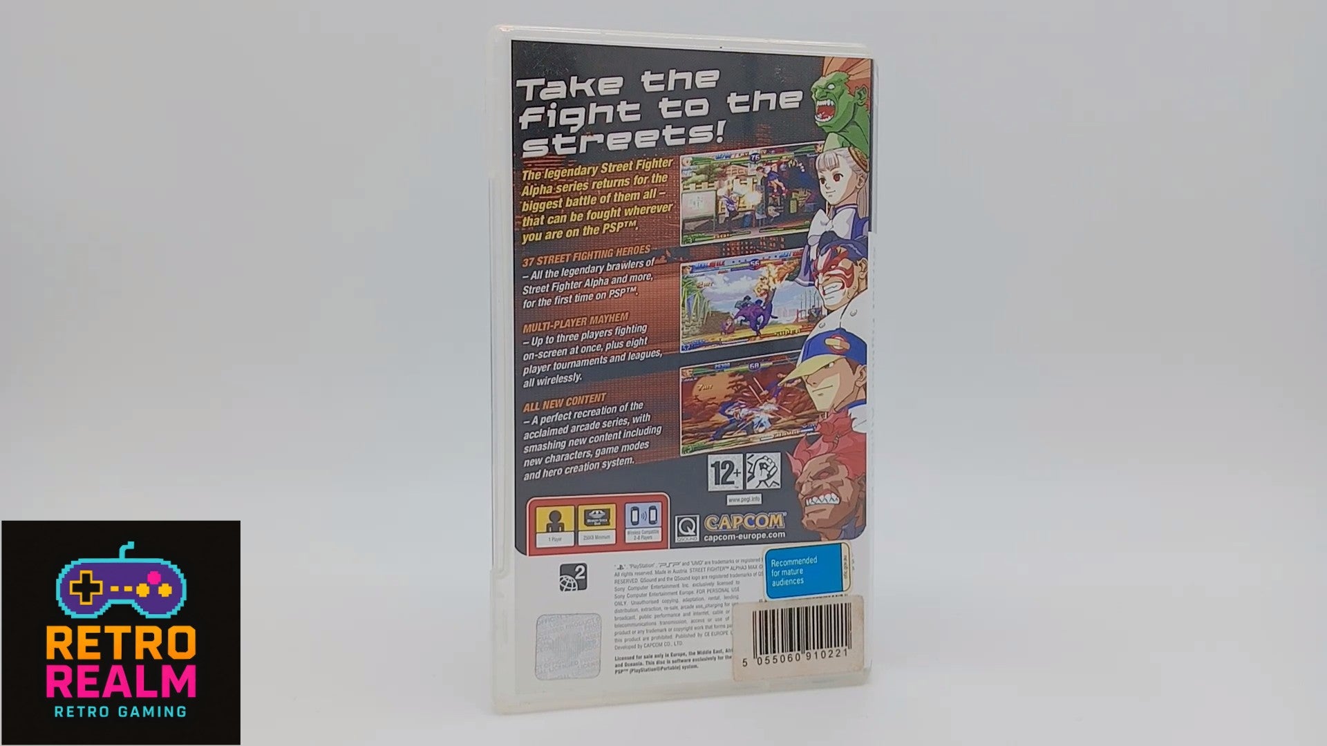 Street fighter Alpha3 Max PSP PlayStation Portable with Manual CIB