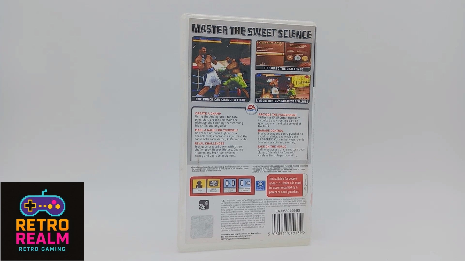 EA Sports Fight Night Round 3 for PSP PlayStation Portable no Manual