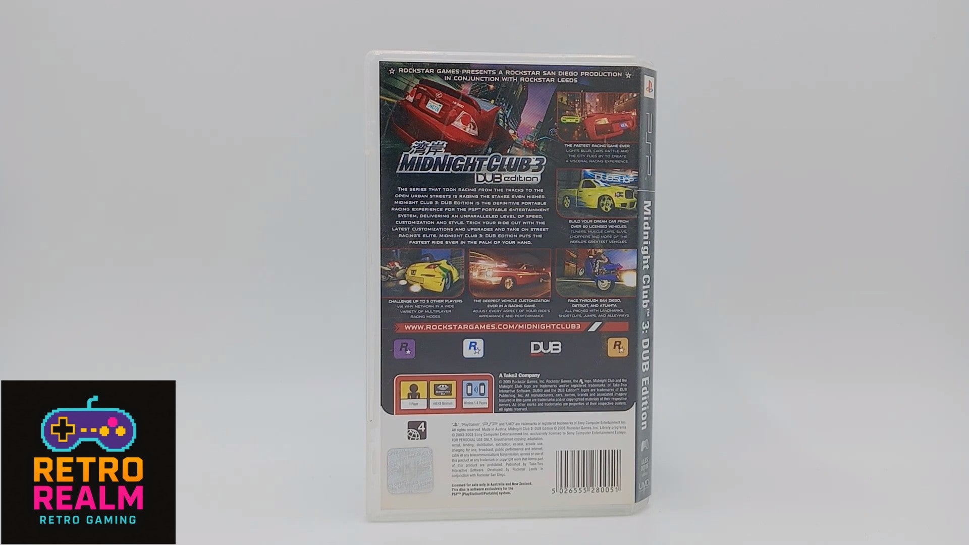 Midnight Club 3 DUB Edition for PSP PlayStation Portable with Manual CIB