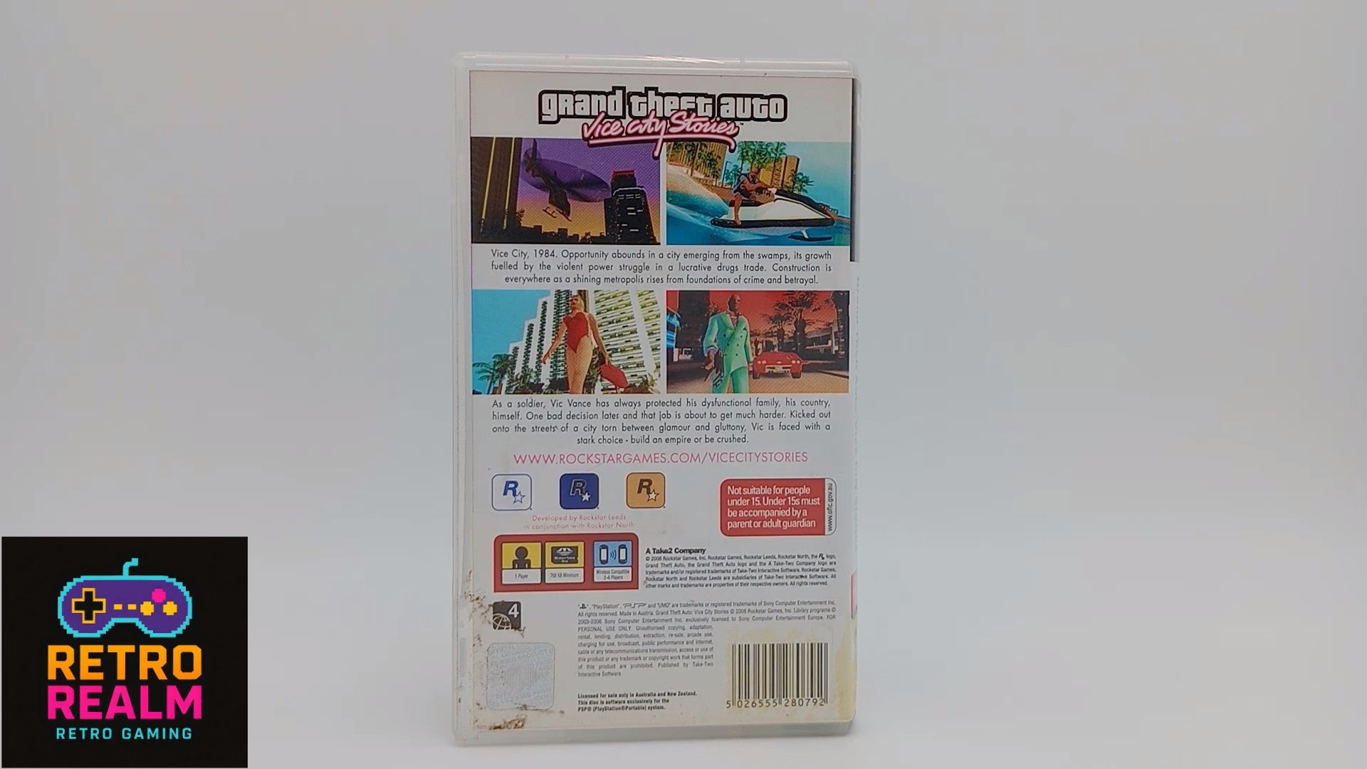 Grand Theft Auto Vice city Stories for PSP PlayStation Portable with Manual & Map CIB