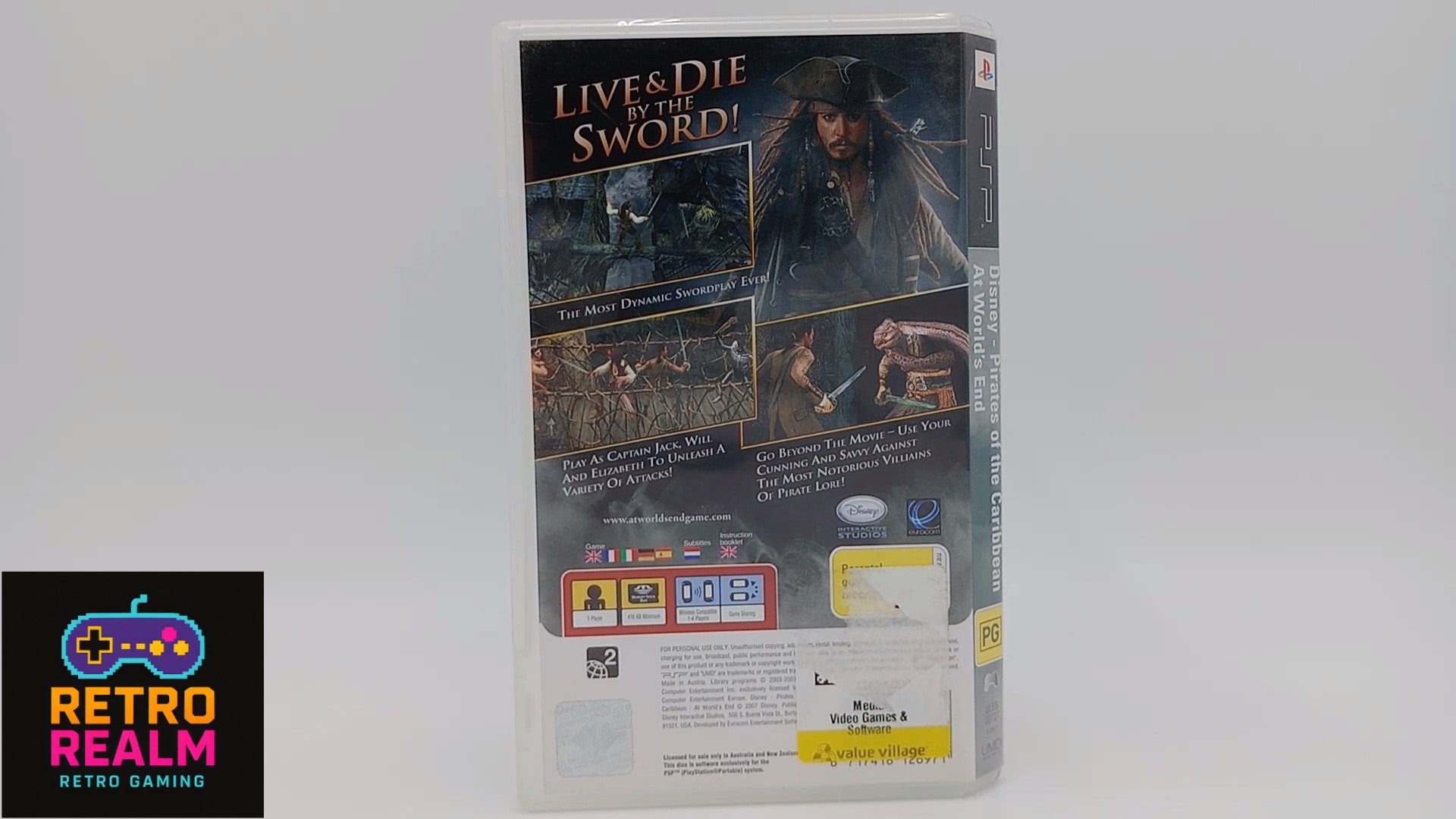 Pirates of the Caribbean At World's End PSP PlayStation Portable with Manual CIB