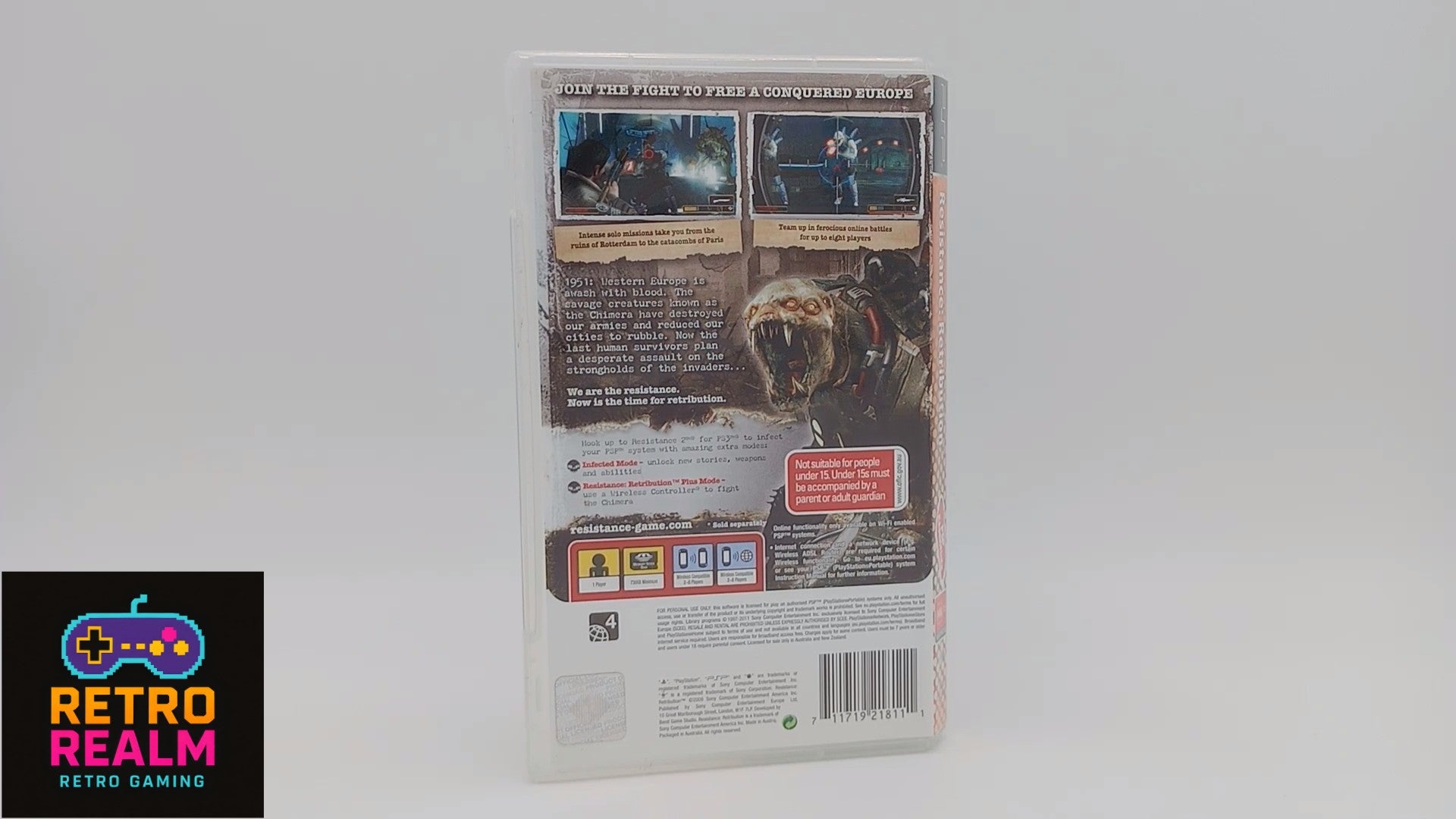 Resistance Retribution PSP PlayStation Portable with Manual CIB