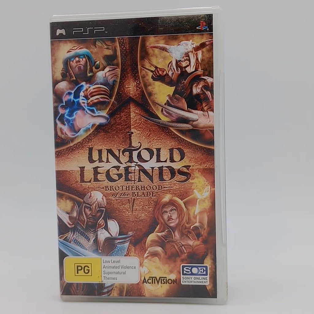 Untold Legends: Brotherhood of the Balde PSP PlayStation Portable with Manual CIB