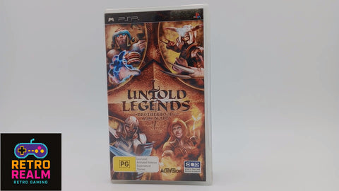 Untold Legends: Brotherhood of the Balde PSP PlayStation Portable with Manual CIB
