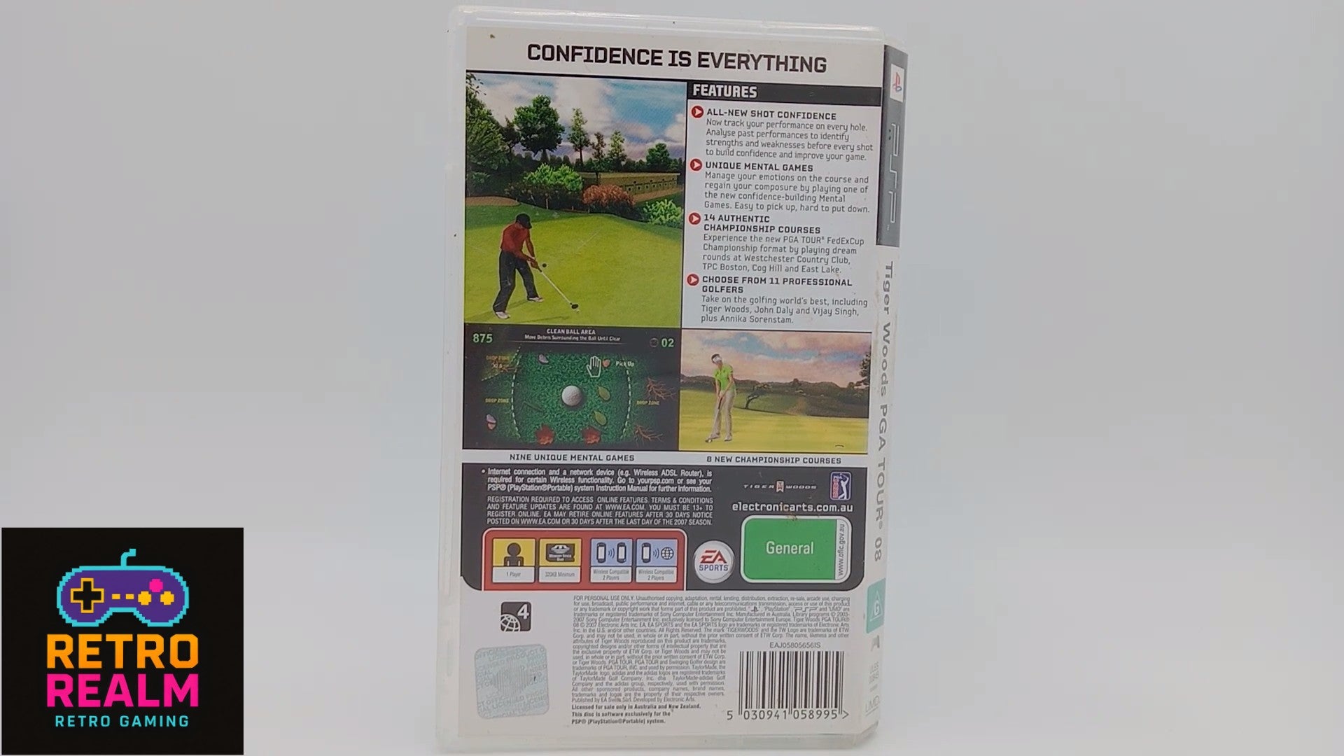 EA Sports Tiger Woods PGA Tour 08 PSP PlayStation Portable with Manual CIB