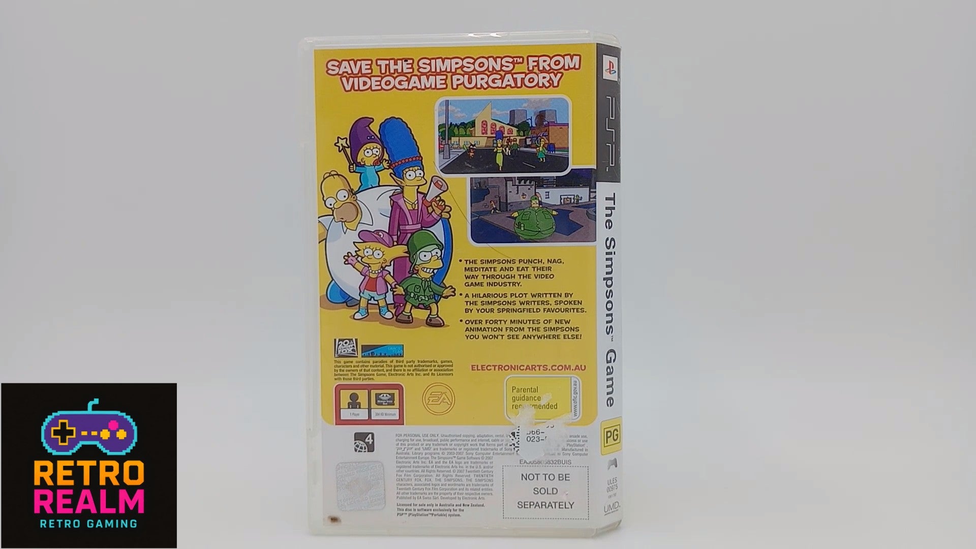 The Simpsons Game PSP PlayStation Portable with Manual CIB