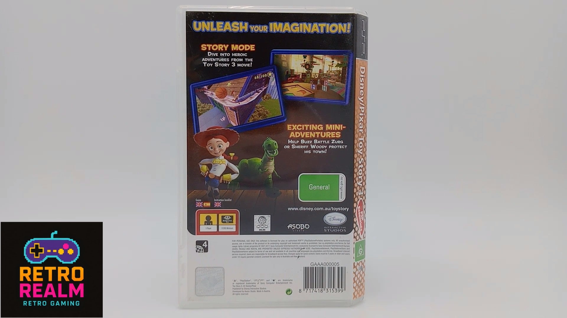 Disney/Pixar Toy Story 3 PSP PlayStation Portable with Manual CIB