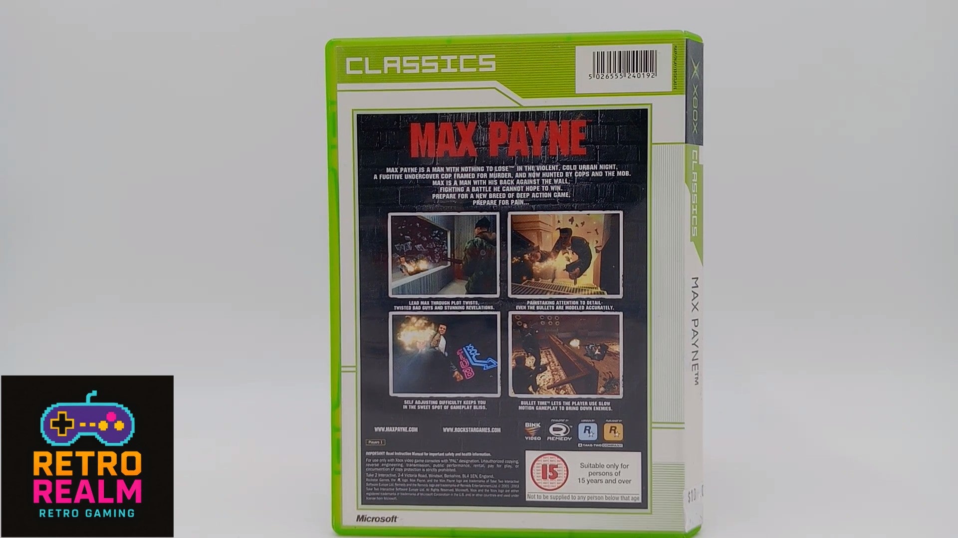 Max Payne XBOX no Manual